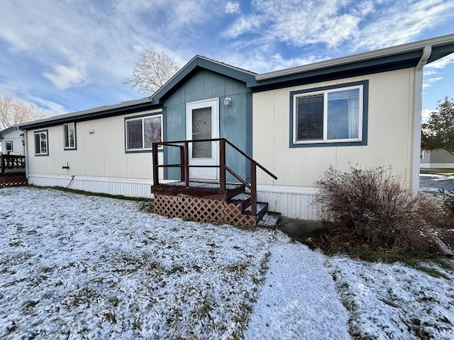 view of manufactured / mobile home