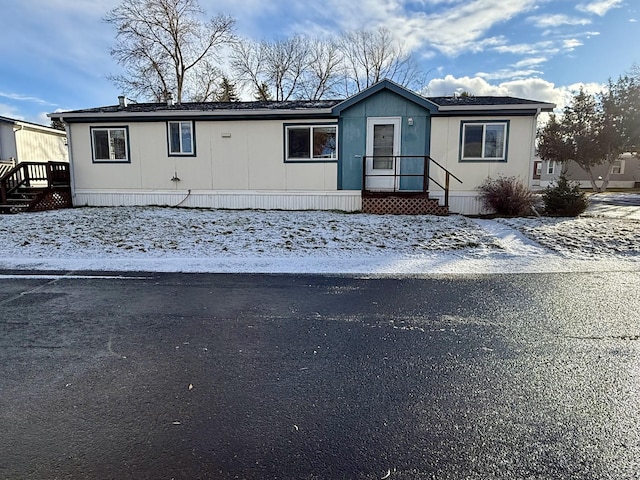 view of manufactured / mobile home