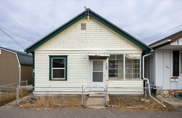 view of bungalow-style home