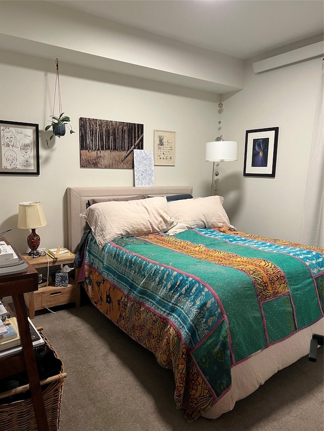 bedroom featuring carpet