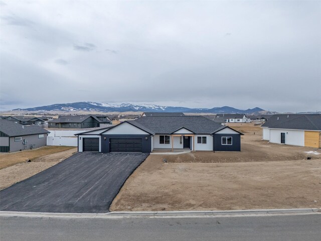 view of snow covered house