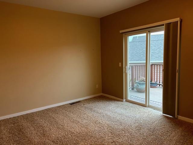 view of carpeted empty room