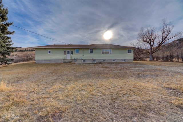 view of rear view of property