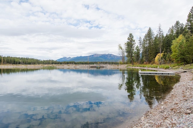 1226 Echo Lake Rd, Bigfork, MT 59911 - water view with a mountain backdrop