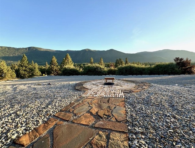 view of mountain feature