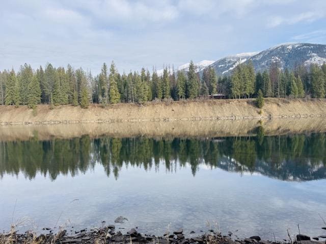 view of water feature featuring a mountain view