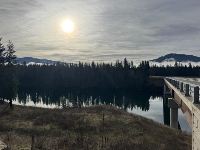 property view of water with a mountain view