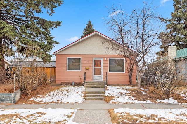 view of bungalow-style home