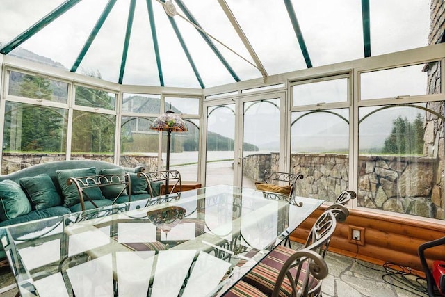 sunroom with a wealth of natural light