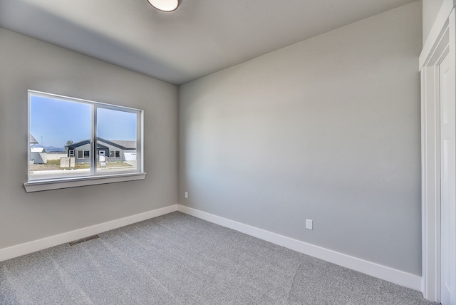 view of carpeted empty room