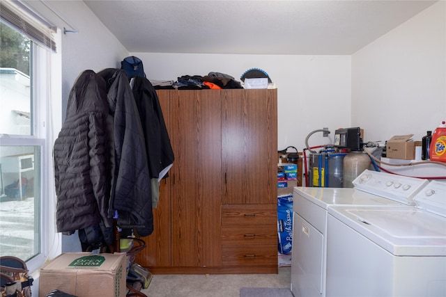 laundry area featuring washer and clothes dryer