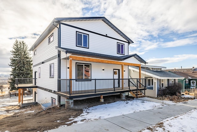 view of front of home with a porch