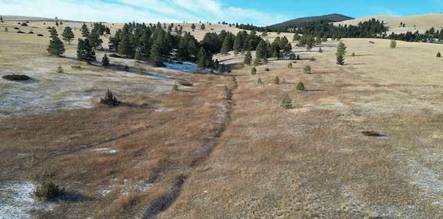 property view of mountains with a rural view