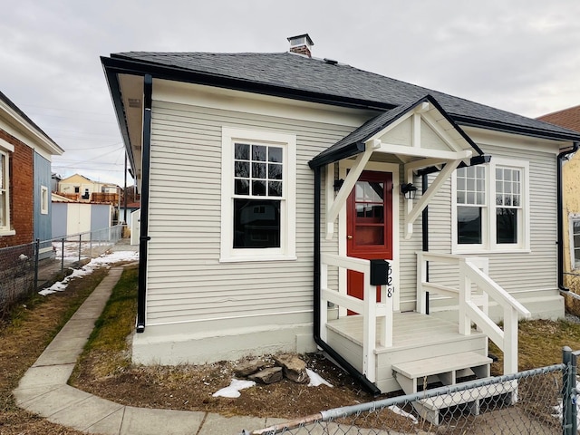 view of bungalow