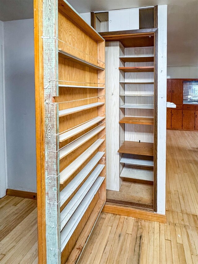 interior space featuring light hardwood / wood-style flooring