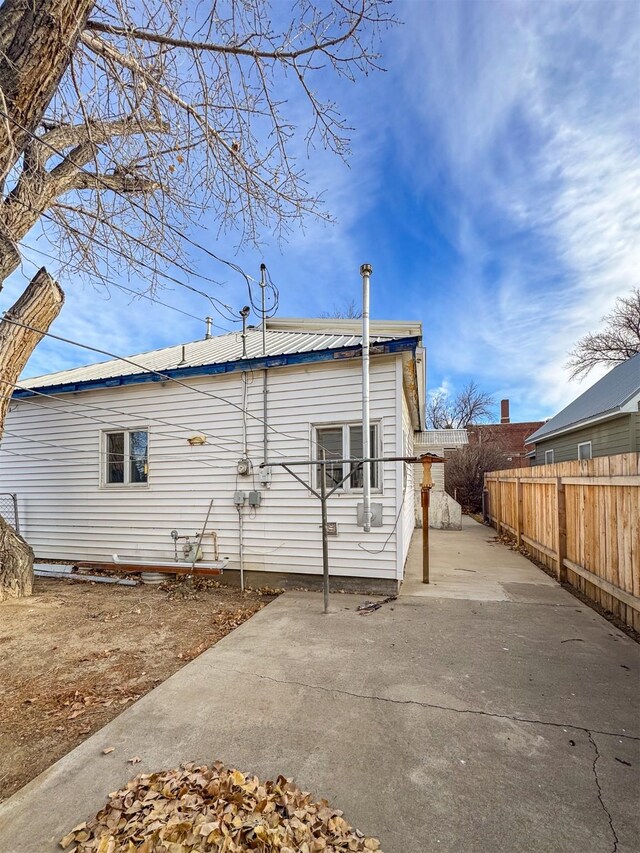 rear view of house with a patio area