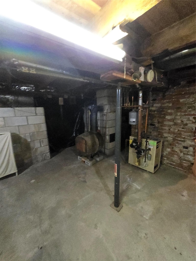 view of basement