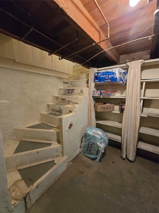 view of basement