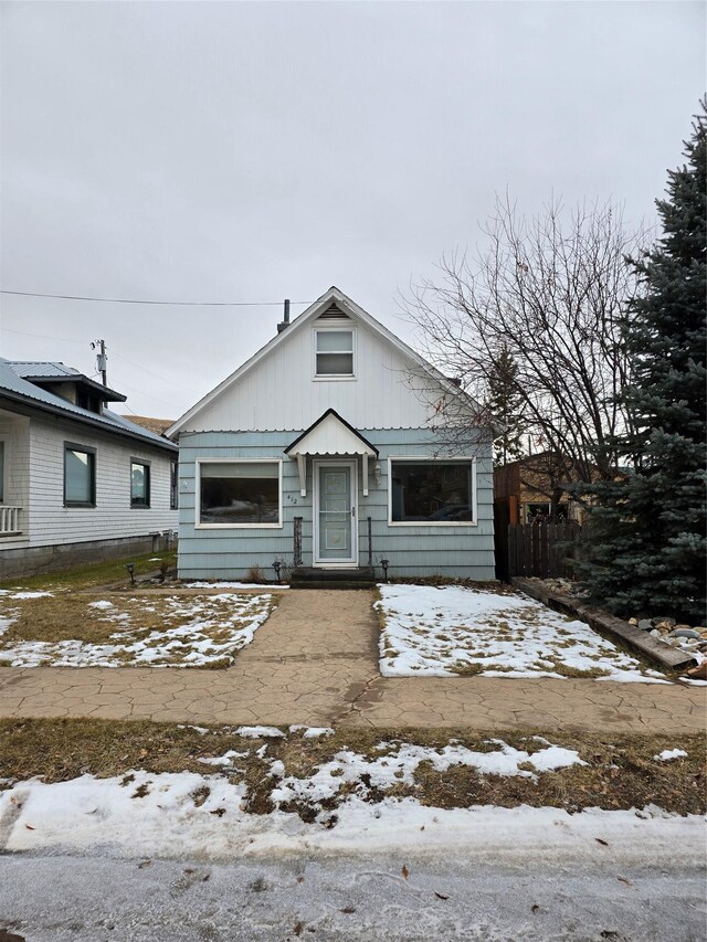 view of front of home