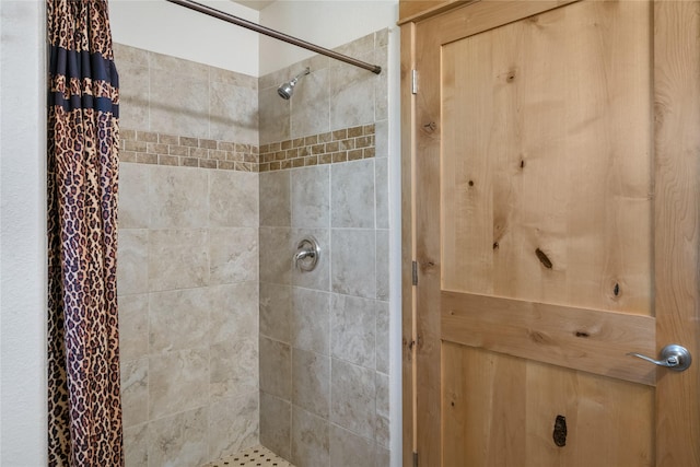 bathroom with walk in shower