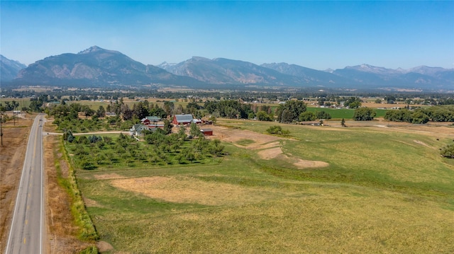 property view of mountains featuring a rural view