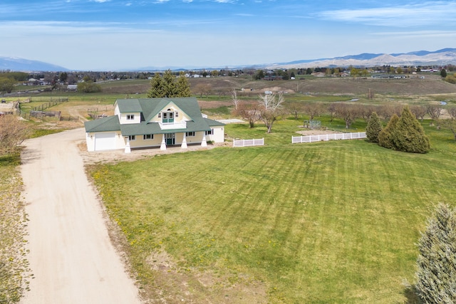 358 Hamilton Heights Rd, Corvallis, MT 59828 - drone / aerial view with a mountain view and a rural view