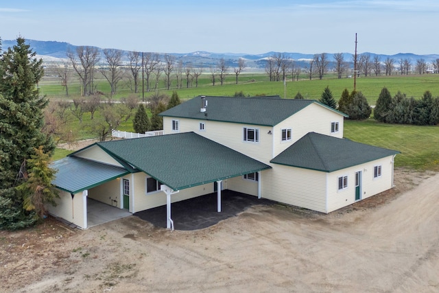 358 Hamilton Heights Rd, Corvallis, MT 59828 - drone / aerial view with a mountain view and a rural view