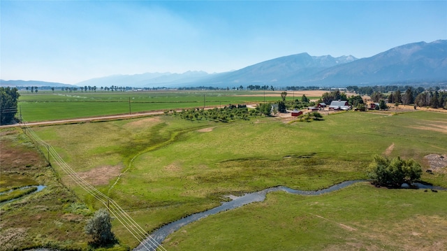 view of mountain feature featuring a rural view