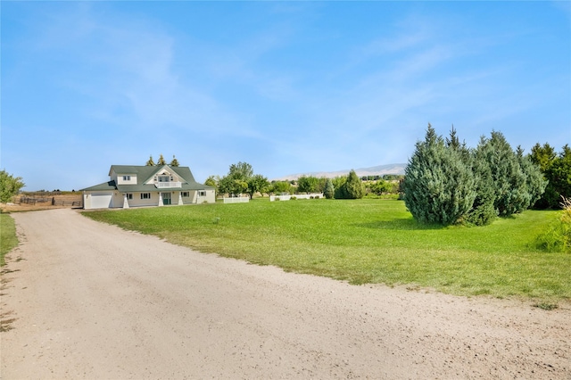 view of street featuring a rural view