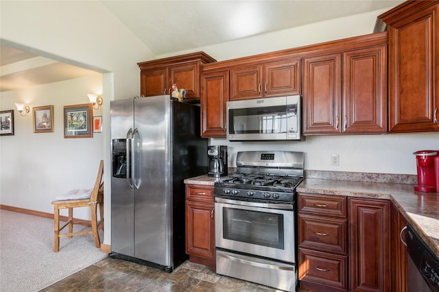 kitchen featuring appliances with stainless steel finishes