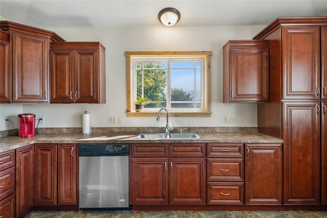 kitchen with dishwasher and sink