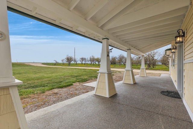 358 Hamilton Heights Rd, Corvallis, MT 59828 - view of patio / terrace with a porch
