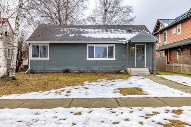 view of front of property