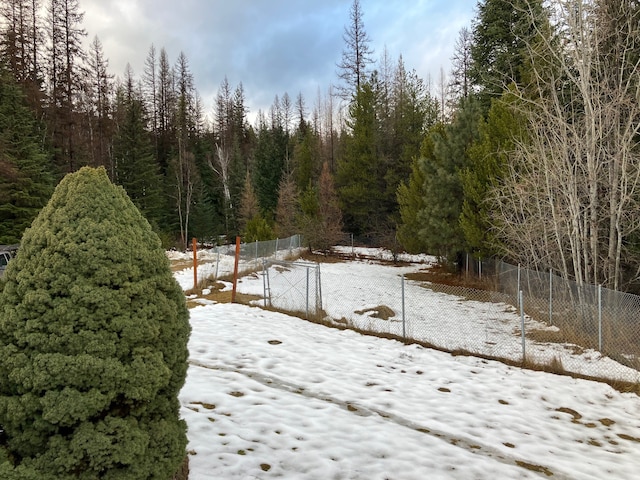 view of snowy landscape