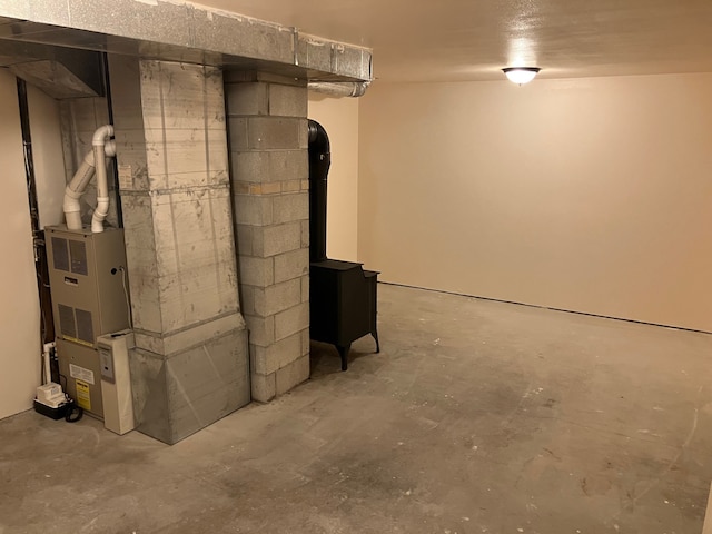 view of basement