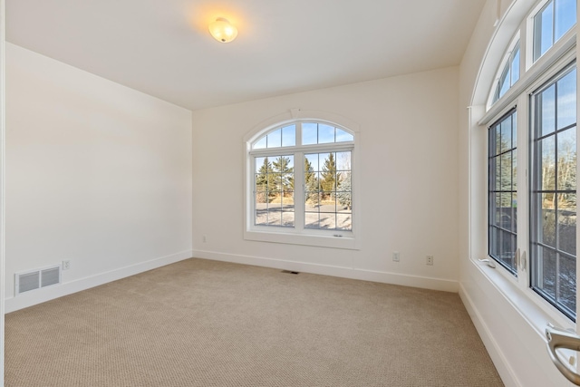 view of carpeted empty room