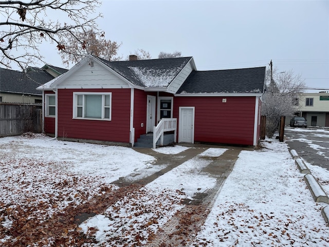 view of ranch-style home