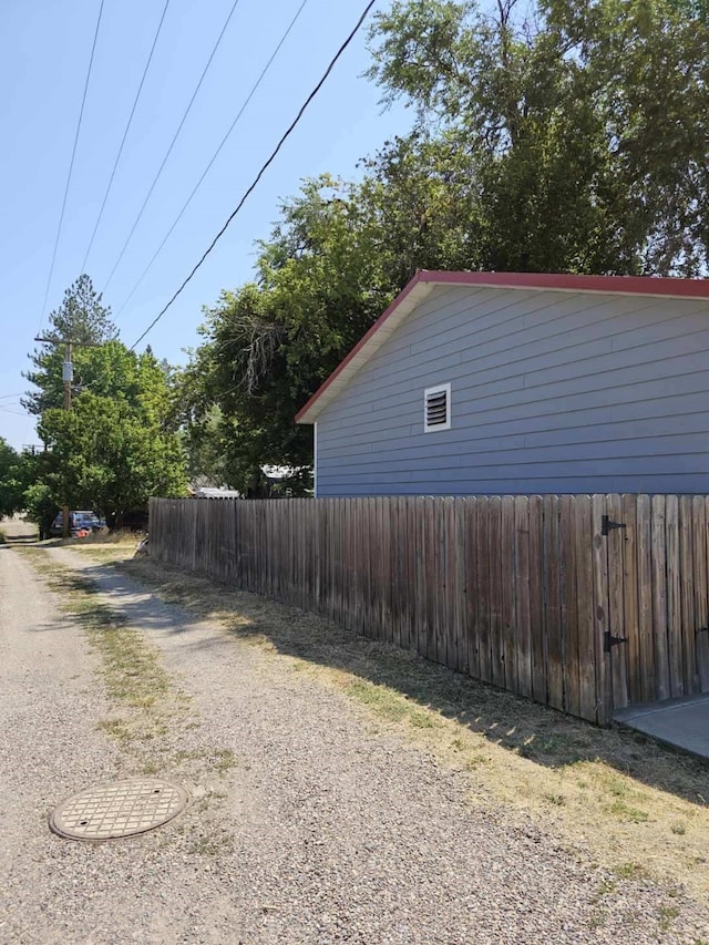 view of side of property