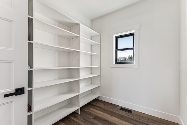 pantry featuring visible vents