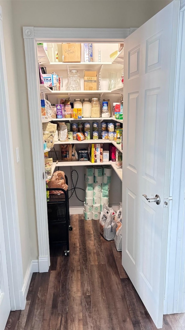 view of pantry