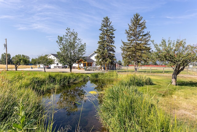 view of water feature