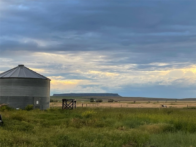 view of yard featuring a rural view