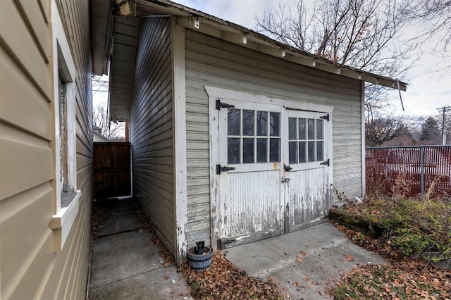 view of outbuilding