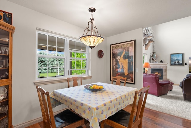 dining room featuring hardwood / wood-style floors