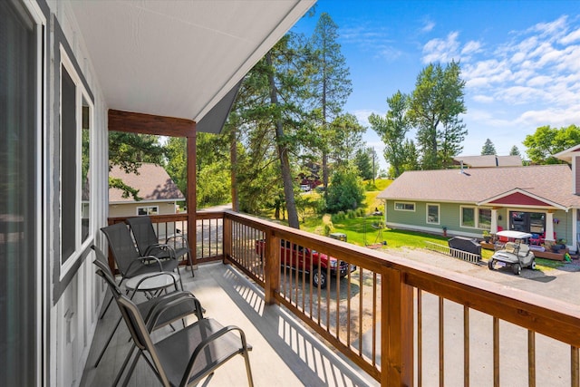 view of balcony