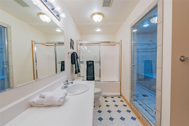 805 Georgetown Lake Rd, Anaconda, MT 59711 - full bath with toilet, vanity, and tile patterned floors