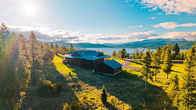 805 Georgetown Lake Rd, Anaconda, MT 59711 - view from above of property with a water and mountain view