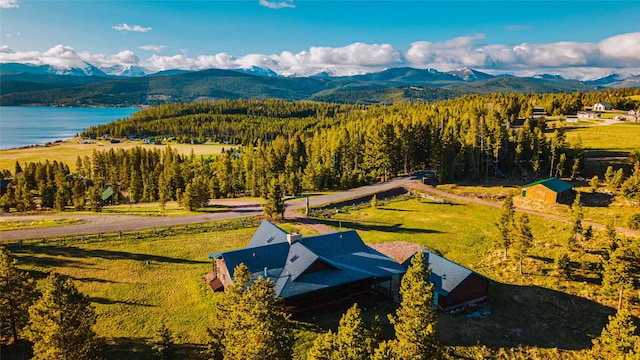 805 Georgetown Lake Rd, Anaconda, MT 59711 - view of subject property featuring a water and mountain view and a heavily wooded area