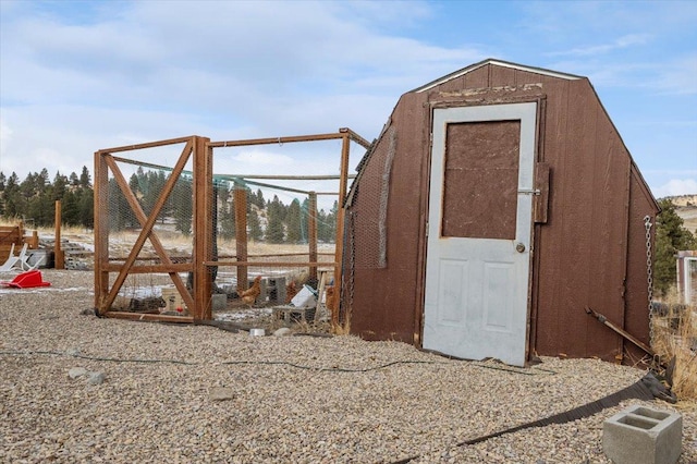 view of outdoor structure