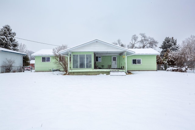 view of front of home